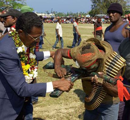 Rearming Solomon Islands police