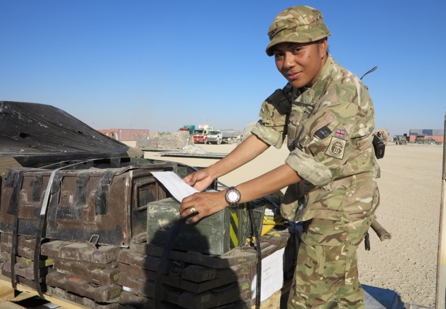 Sgt Lisa Rokoyadre, from Lau group of islands, Fiji is an ammunition supply point operator at Camp Bastion. - Ben Bohane, wakaphotos.com