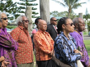 West Papuan Delegates at the Kanak Senate, Noumea 2013 .