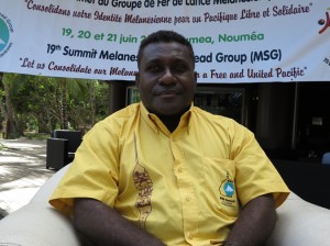 Solomon's Prime Minister, Gordon Darcy Lilo, Noumea 2013.