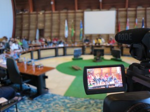 Vanuatu's Ham Lini speaks on behalf of the MSG founding fathers, Noumea 2013.